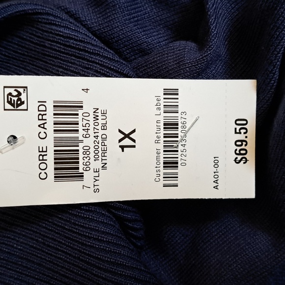 JM Collection Button-Sleeve Flyaway Cardigan Sweater - Picture 9 of 9